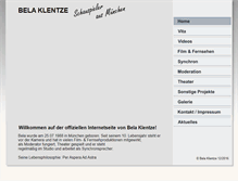 Tablet Screenshot of bela-klentze.com